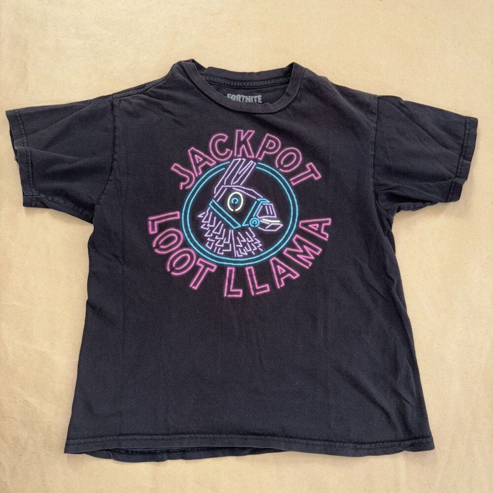 Fortnite Boys Tee Size Medium Llama Grey